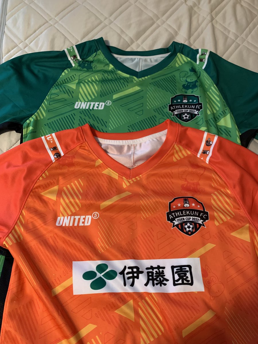 k1footballk1's tweet photo. イベントには参加できなかったけど、長男、次男の背番号とネームでオーダーしたアスレくんFCユニ。
無事に受け取り、アスレも快勝⚽️🐴‼️
#伊藤園カップ
#アスレくんFC
#立川アスレティックFC
#unitedfive
#ThanksRespect https://t.co/mea21Wafoe