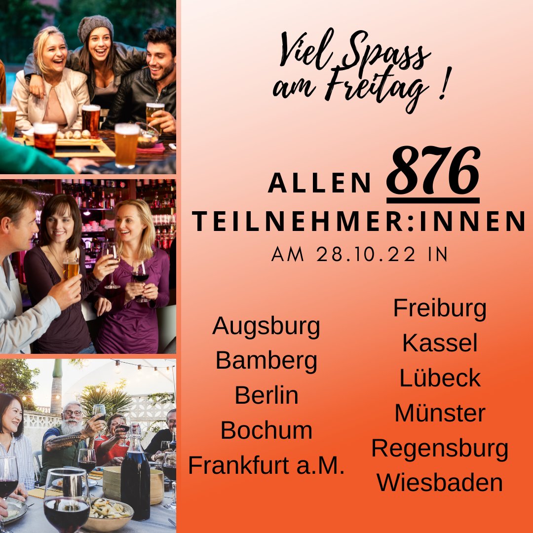 F2Fdating's tweet photo. Ein paar Plätze für #Männerü50 haben wir noch in #Augsburg #Berlin #Frankfurtammain #Freiburgimbreisgau #Münster und #Wiesbaden! 
Jetzt noch anmelden: https://t.co/yg8C3eft93
#partnersuche #partnersucheab50 #singletreffen #singleevent #datingtipps https://t.co/PpxJDQy5bx