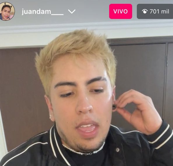 Jahfrann's tweet photo. JuanDa, un real ser humano hizo historia: entró al Top 5 de los En Vivo más vistos en toda la historia de Instagram 🌍 

1. Tekashi 6ix9ine: 1.9 millones
2. JuanDa: 701K
3. Cristiano Ronaldo: 418K
4. Don Miguelo: 389K
5. Drake x Tory Lanez: 315K https://t.co/KDG1TH1iJk