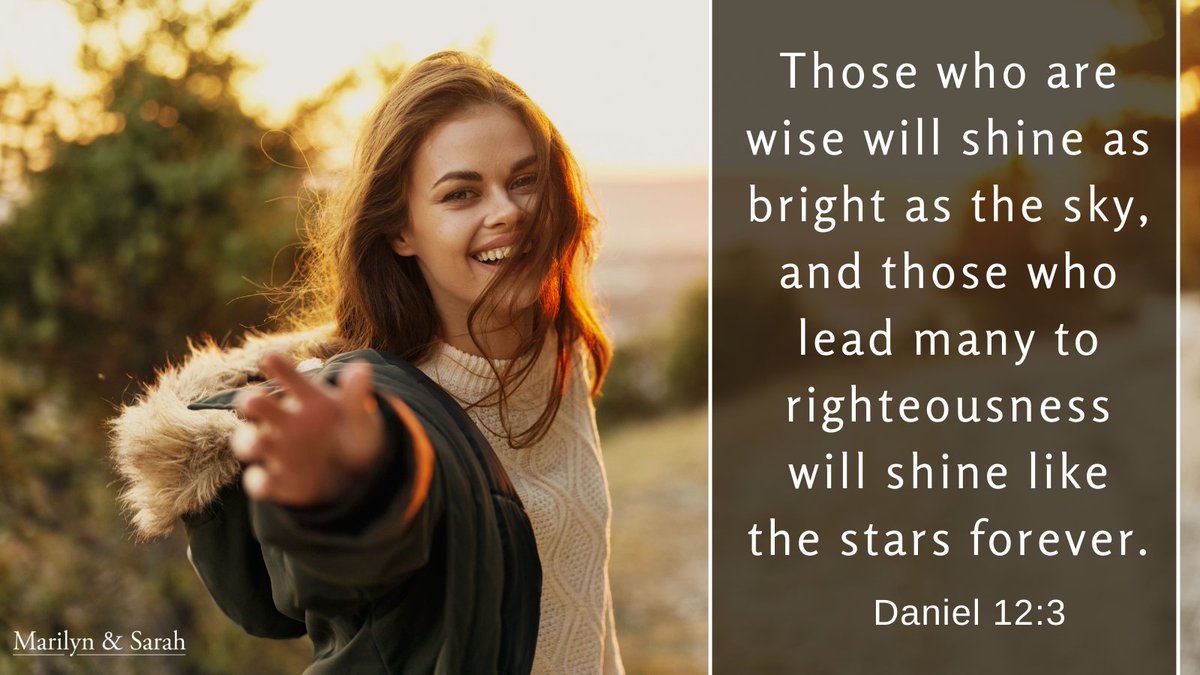 marilyn_hickey_'s tweet photo. Those who are wise will shine as bright as the sky, and those who lead many to righteousness will shine like the stars forever. Daniel 12:3 #RestoringWisdom https://t.co/CftFp80VZL