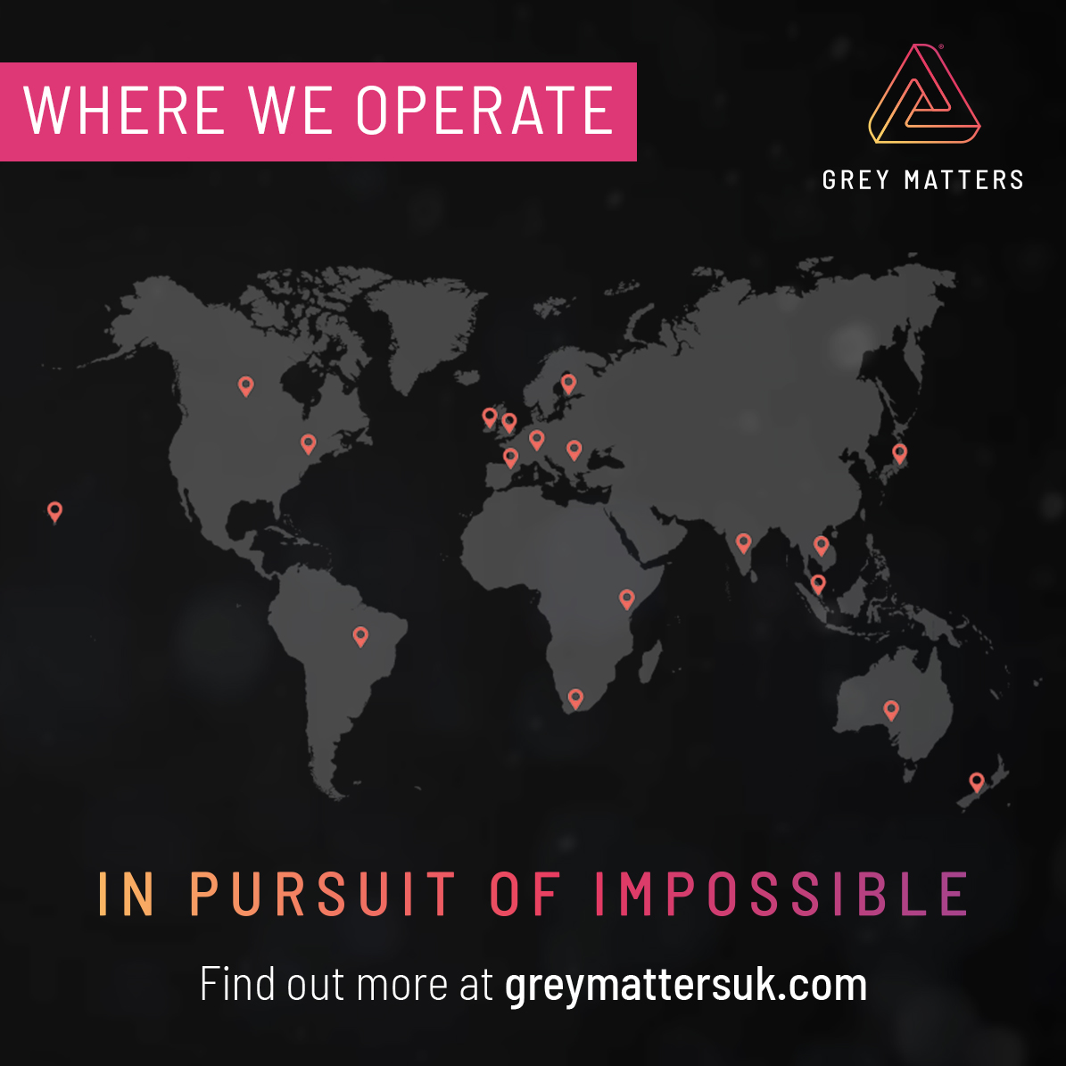 Although based in the UK, the Grey Matters team operates globally, offering #support to #teams, #coaches and individuals found #allovertheglobe, from Hawaii to New Zealand, and Canada to Japan. 🌍

#sports #performance #development #athlete #coaching #sportpsychology