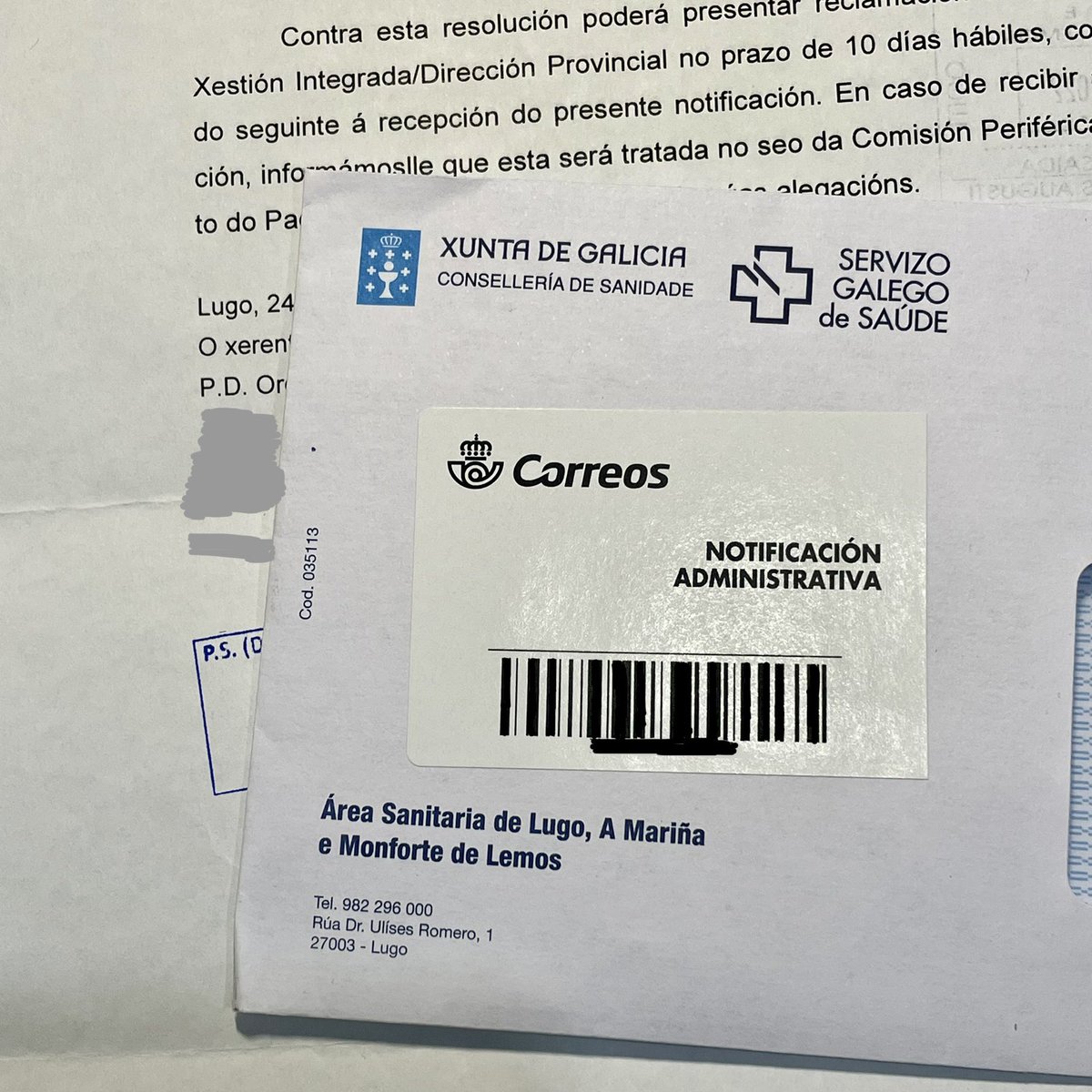 Enfermera Saturada 🫀 (@enfrmrasaturada) on Twitter photo Un par de días después de mi participación en <a href="/laSextaXplica/">laSexta Xplica</a> recibo una carta firmada por el gerente del hospital: 1 año penalizado al final de bolsa de empleo. Caigo 780 puestos.
Ya he presentado recurso, no tiene sentido ni razón, pero pueden tardar hasta 3 meses en responder. Un par de días después de mi participación en <a href="/laSextaXplica/">laSexta Xplica</a> recibo una carta firmada por el gerente del hospital: 1 año penalizado al final de bolsa de empleo. Caigo 780 puestos.
Ya he presentado recurso, no tiene sentido ni razón, pero pueden tardar hasta 3 meses en responder.