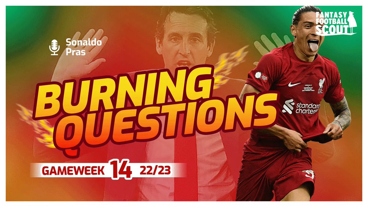 🆕 BURNING QUESTIONS 🆕 🗓️ Fixtures GW14-16 ⭕️ Arsenal assets 🔎 LFC, MUFC and NUFC ⚖️ Zaha 🔵 Man City ➕ And more LIVE 1.15pm 🎬 youtu.be/_Hwt-FVT0js 🎙️ @FPL_Sonaldo - @Pras_fpl #FFScout | #FPL