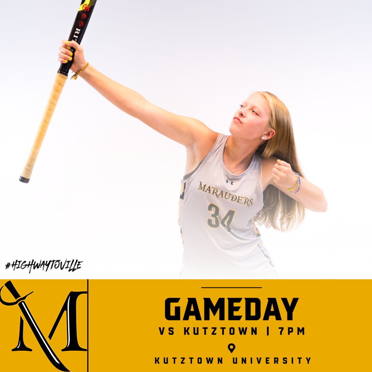 Game tonight at 7pm. Location: Kutztown University #HighwayToVille #MUFH