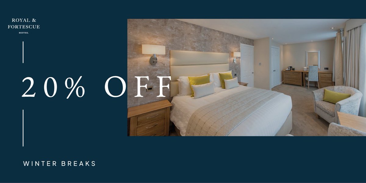 𝐒𝐀𝐕𝐄 𝟐𝟎% 𝐎𝐍 𝐘𝐎𝐔𝐑 𝐖𝐈𝐍𝐓𝐄𝐑 𝐁𝐑𝐄𝐀𝐊 ⚡ 

📅 2nd January - 31st March 2023
💸 Room &amp; Breakfast from £40 per person per night
⌛ Sale ends 30th November  

royalfortescue.co.uk/offers/novembe…
