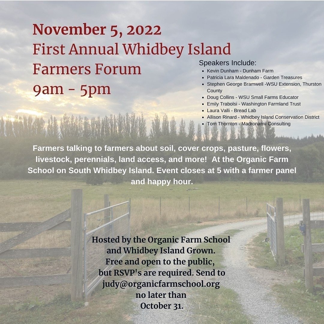 AgrarianTrust's tweet photo. Happening in Washington! 

RSVP is required.

#whidbeyisland #whidbey #southwhidbeytilth #tilth #Washington #smallfarm #agriculture https://t.co/vJxluQxl3U