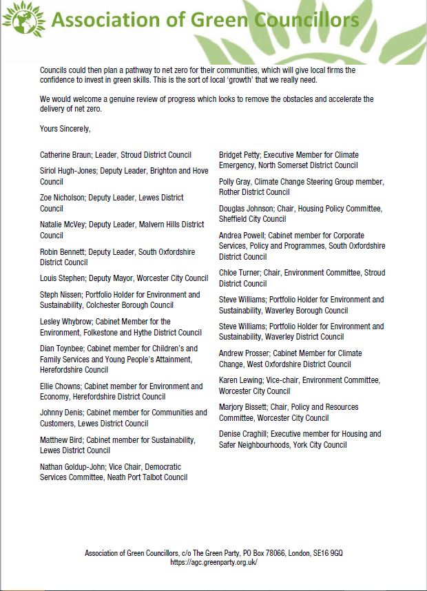 The Net Zero Review is perpetuating Trussonomics. Time to press pause, then relaunch. Our open letter to the new Secretary of State <a href="/grantshapps/">Rt Hon Sir Grant Shapps</a> 
<a href="/TheGreenParty/">The Green Party</a> 
<a href="/GreenCllrs/">Association of Green Councillors</a> 
<a href="/Ashden_org/">Ashden☀️🌎💡</a> 
<a href="/UK100_/">UK100</a> 
<a href="/centre_alt_tech/">Centre for Alternative Technology</a>  
<a href="/LGALocalism/">LGA Localism</a>