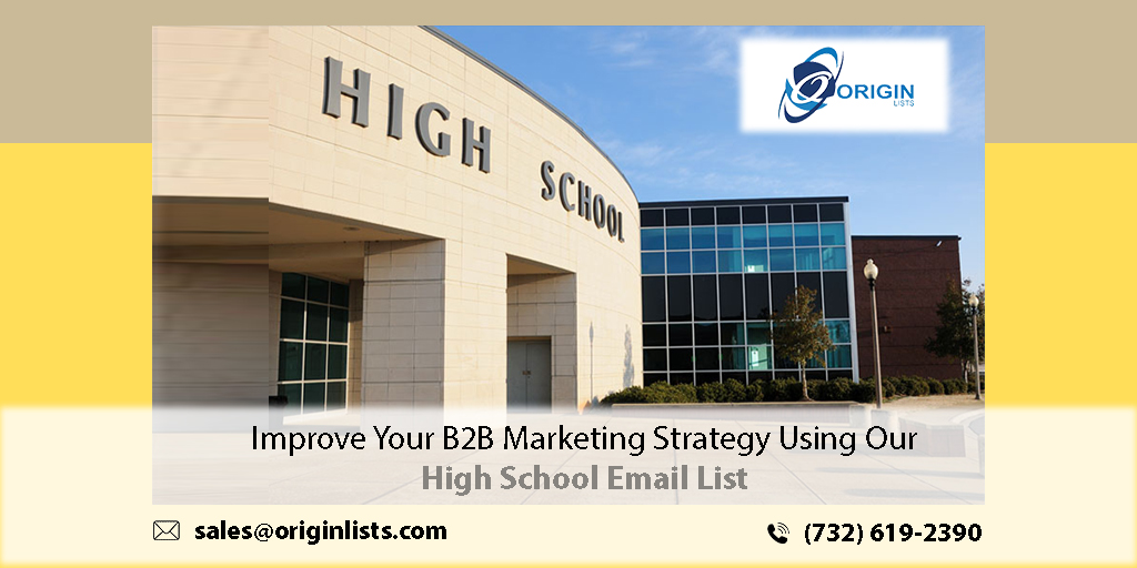 OriginLists High School Email List provides marketing professionals with access to several million high school students by name, home address, phone number, and cell phone number.
#highschoolemaillist
#highschoolemaildatabase
#highschool