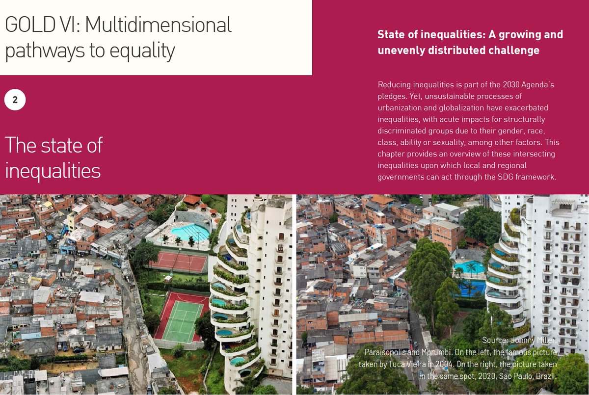 How have unsustainable processes of #urbanization and #globalization impacted local #inequalities in #cities and #regions across the world? It's been a pleasure leading on this piece for the fantastic #GOLDVI Report produced by @uclg_org Download > goldvi.uclg.org/en/state-of-in…
