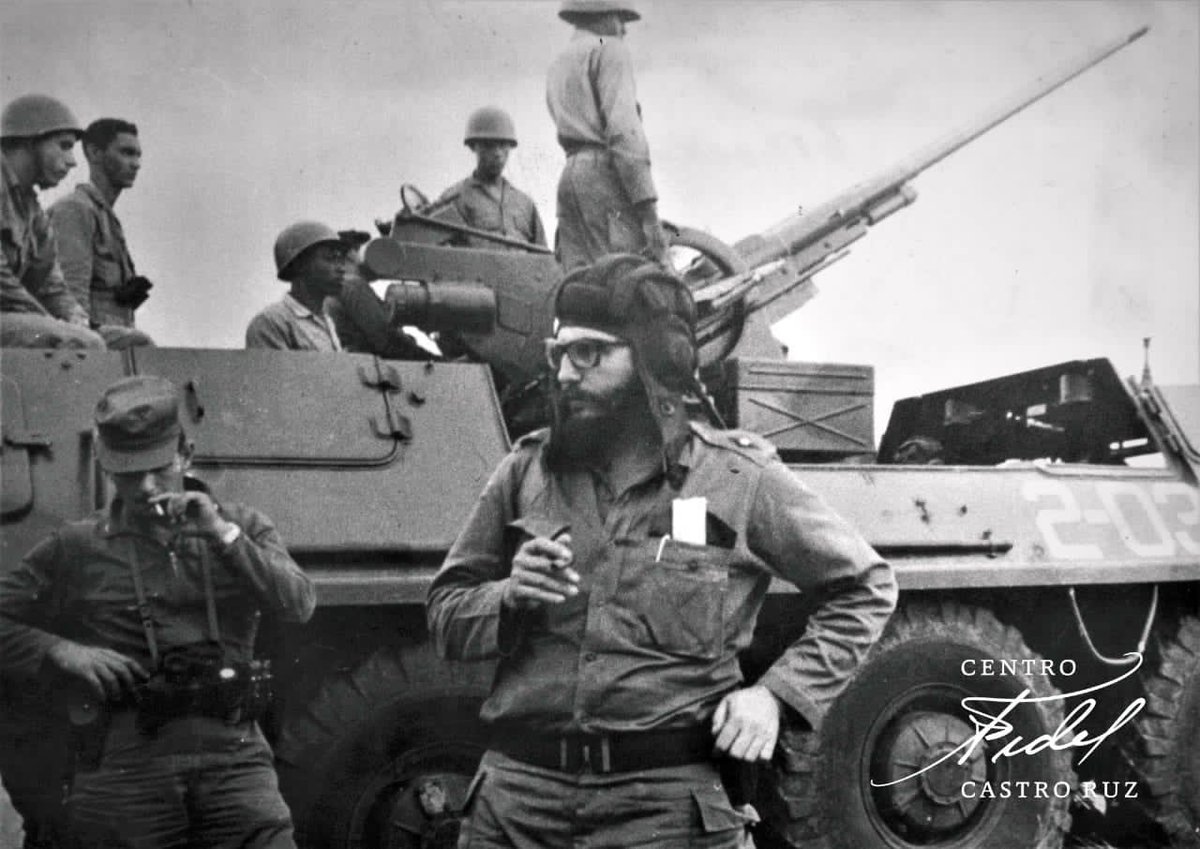#Fidel:"El gobierno de Estados Unidos, sin embargo, negando sus planes agresivos de invadir a nuestro país, trataba de hacer recaer sobre #Cuba y la URSS la responsabilidad de la tensión creada. Hoy todo el mundo conoce quiénes eran los verdaderos culpables". #LatirAvileño