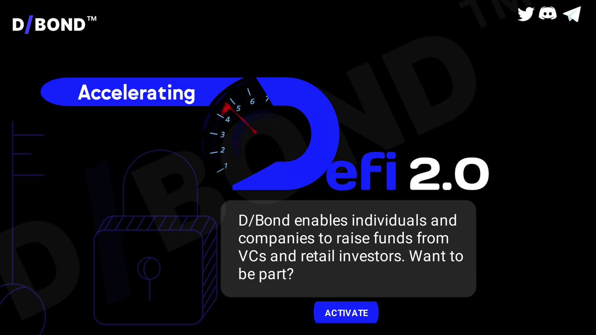 AnnieBen15's tweet photo. The #DeBond ecosystem has not only identified some of the challenges VCs and Start-ups face, but has gone ahead to create solutions on #DeBondProtocol to fix these challenges.
Some of these challenges are:
~ First and major one is start-ups not finding investments
$DBit https://t.co/h1elfttuBi