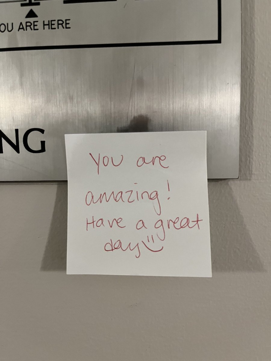 Posted by the elevator in my building. Worth sharing! #youareamazing