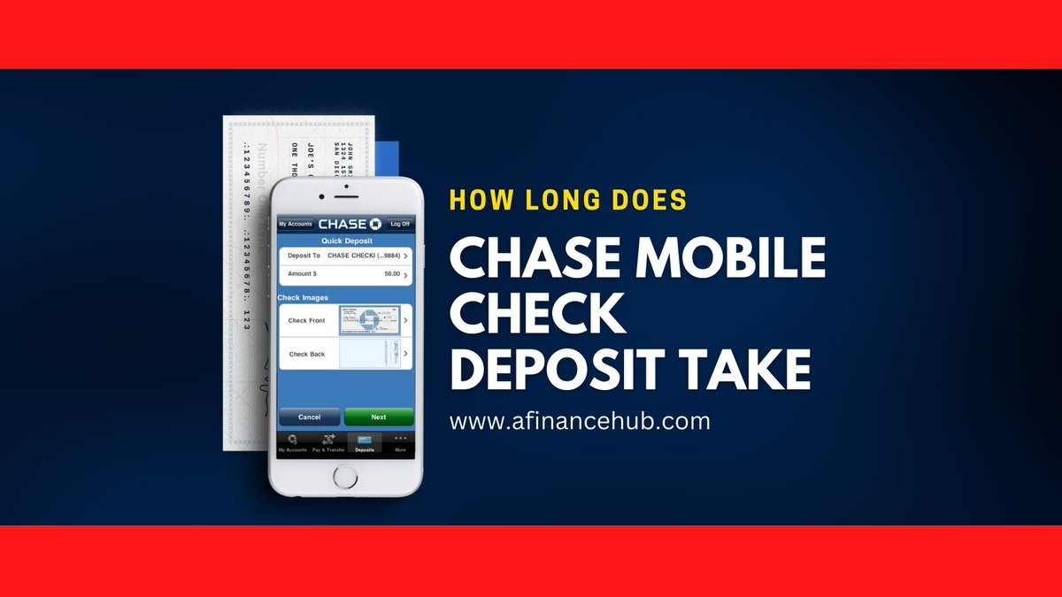 afinancehub's tweet image. Chase Mobile Check Deposit is a fast and easy way to deposit checks using your mobile device. Your check will be deposited into your account within minutes. How to let's get started:👇👇👇

👉bit.ly/3FmD614

#MobileCheckDeposit #onlinebanking #moneyonline #bankDeposit
