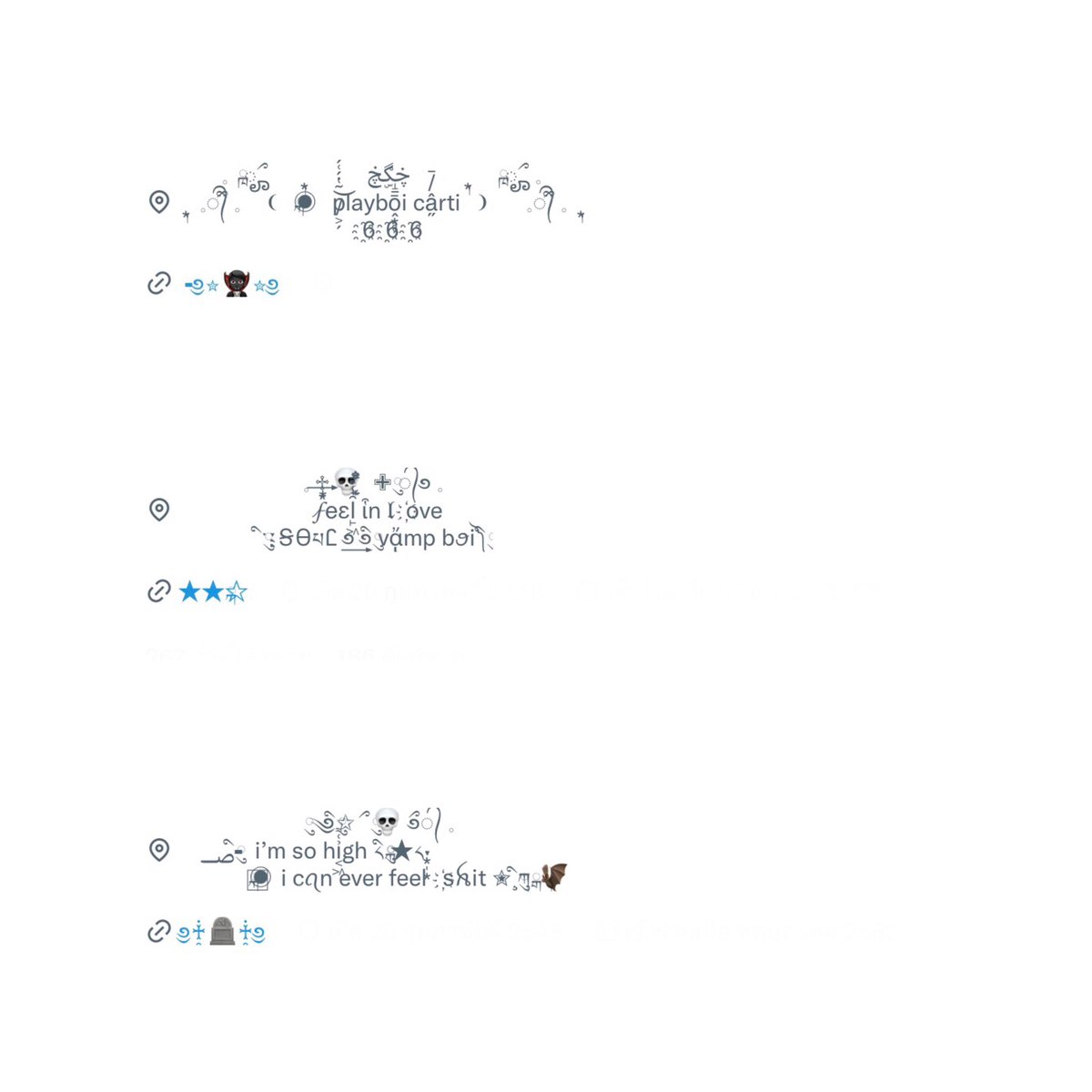 ⠀⠀⠀⠀⠀⠀⠀⠀⠀ 𓈒⠀set playboi carti⠀𓈒
⠀
╺free free for flw
𓈒🧛🏿‍♀️ ❨ rt + mt anything ❩ 🧛🏿‍♀️ 𓈒
⠀
⠀ྑ★ can mention until i close krub 
⠀ྑ★ if you follow and unfollow after getting the form from me, it will be considered blacklisted immediately ུ ོ༅ུ 𓈒 𓈒