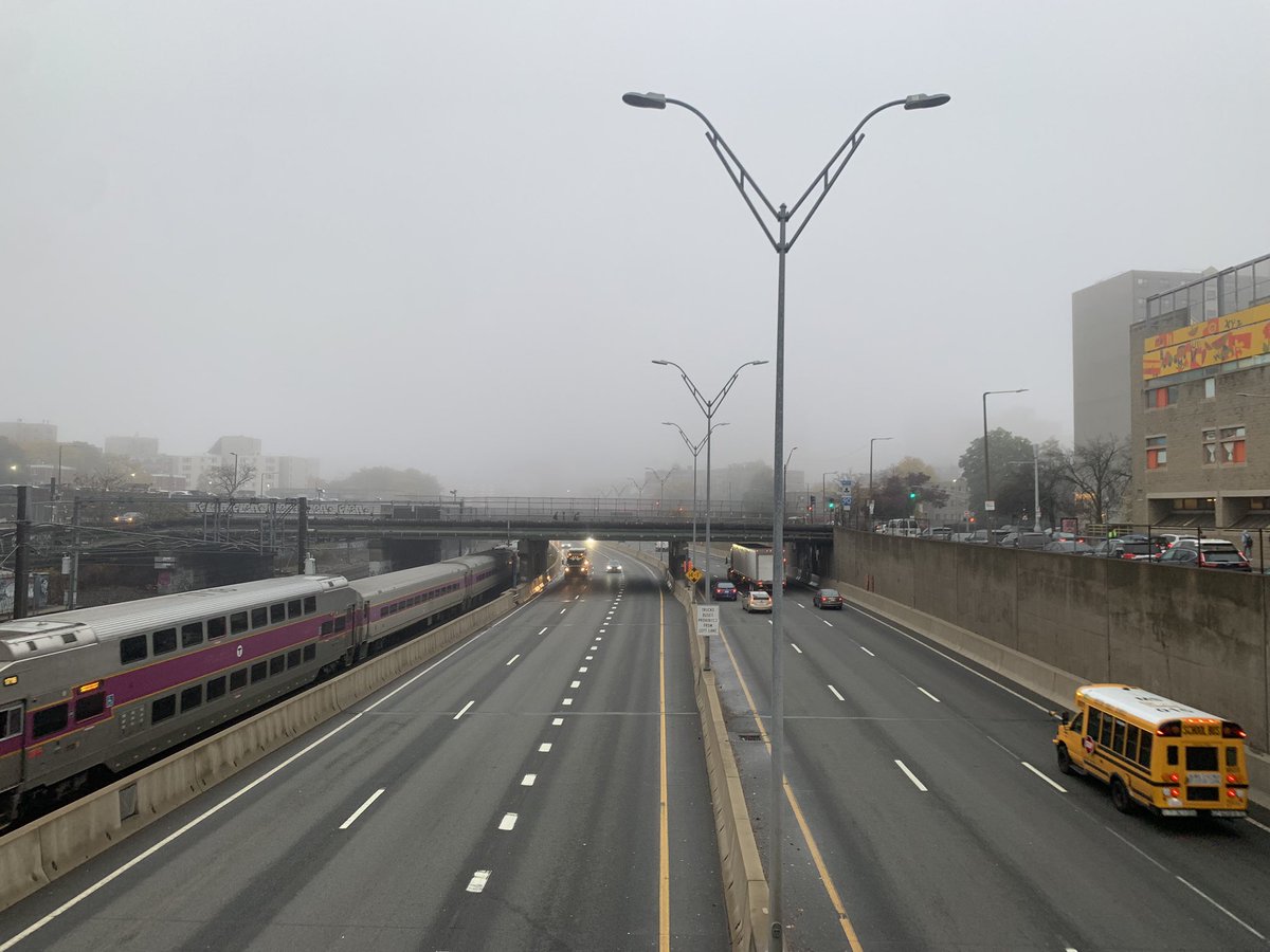 HeyRatty's tweet photo. The Back Bay is somewhere in there. 

#Boston #Fog #FogWatch @ericfisher https://t.co/LnSXGdeZj5
