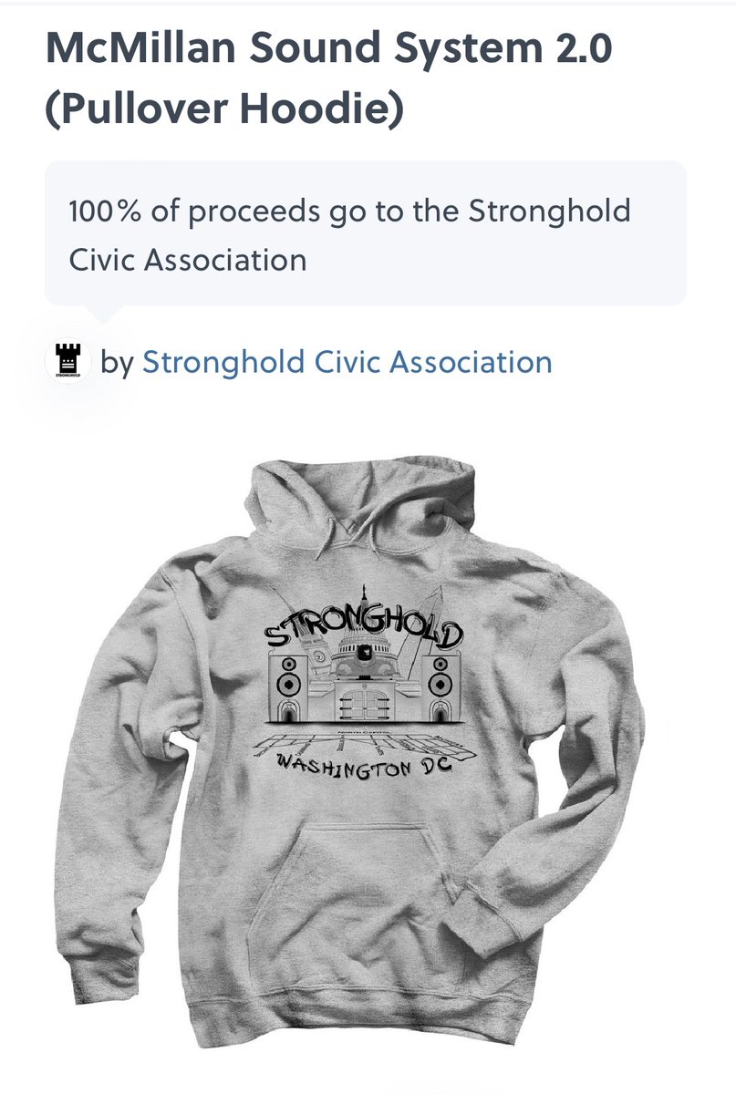 Check out the 2.0 design of our McMillan Sound System t-shirts and sweatshirts!!! Order yours here and support the Stronghold Civic Association! bonfire.com/mcmillan-sound…