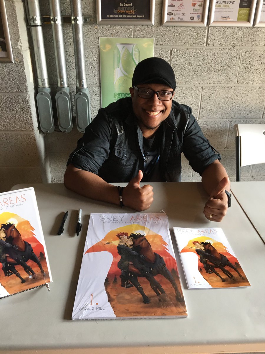 Xero_Gee's tweet photo. This was a great day! Launched my first comic book. https://t.co/yCLr2OGULz
