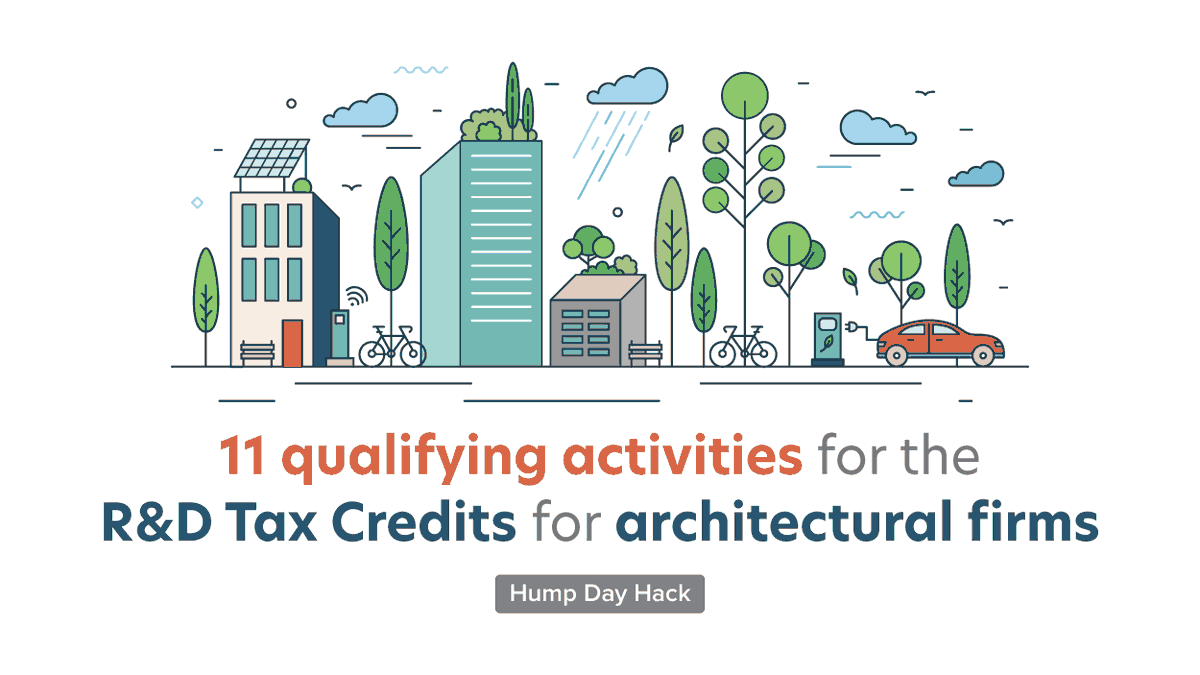 EngineeredTax's tweet photo. After being hit hard by the pandemic, #ArchitectureFirms could use some extra 💰. R&D tax credits can provide that much needed 💰. Most firms don't realize they qualify for the credits. Today's #HumpDayHack lists qualifying activities for #Architects.
🐫 https://t.co/FQlQJZf3Qk https://t.co/S7T7i79D2I