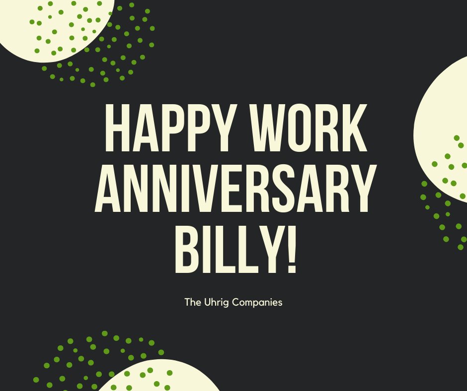 UhrigConstruct's tweet image. #UhrigConstruction #WorkAnniversary