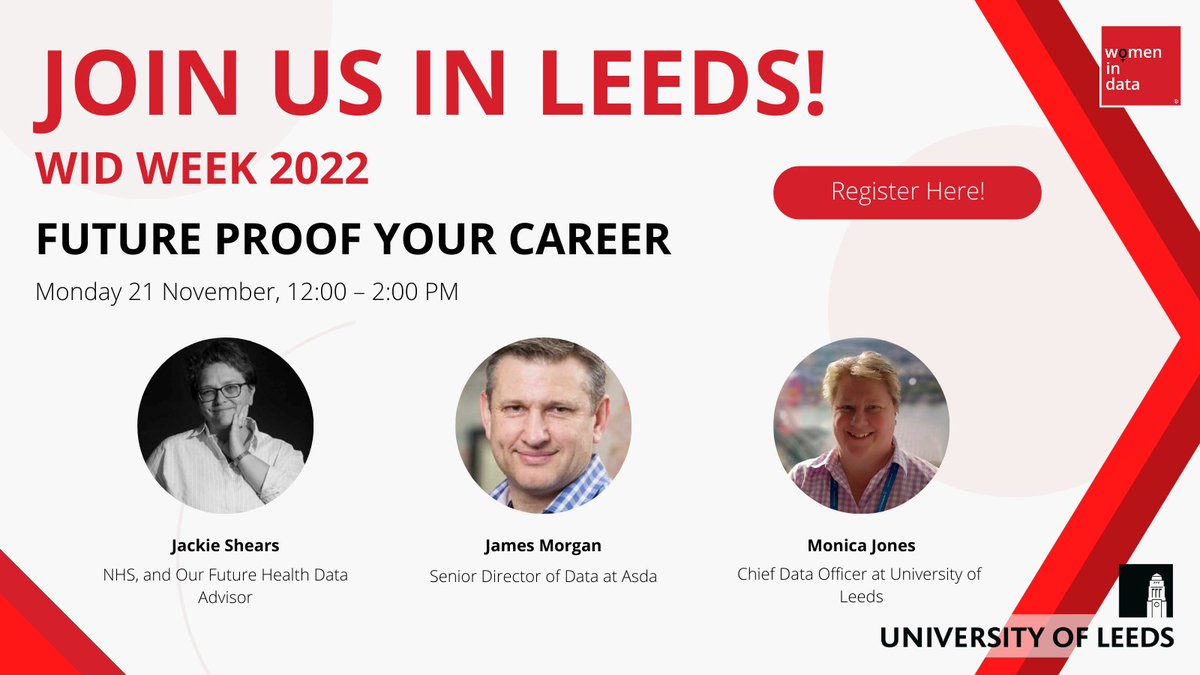 Women_In_Data's tweet photo. #WomeninData is heading north! 🎉

To start off #WiDWeek, @UniversityLeeds will be co-hosting this empowering meet-up. If you are looking to develop your #datacareer &amp; build your #network, do not miss this opportunity! Register here➡️ https://t.co/xfjUqL7T2d

#transition #upskill https://t.co/j1HQp9vf3X