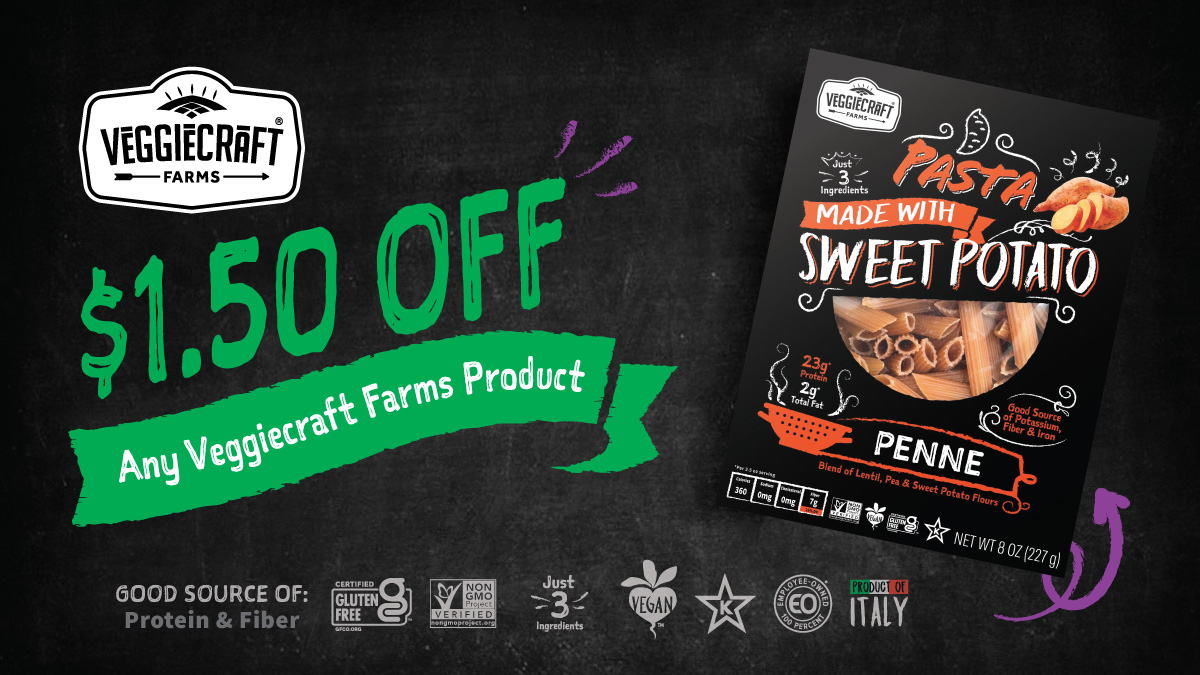 NEW Veggiecraft Farms pasta – get veggies in every bite! Save here: food-lion.co/3VTLOK1