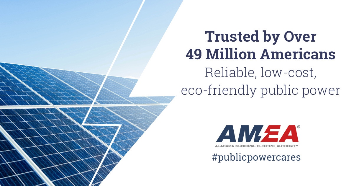 AMEA_Alabama's tweet photo. Public power is on average more reliable, affordable, and supportive of local charities and causes. That’s one reason over 49 million Americans choose public power over private, cooperative, and investor-owned utilities. ⚡
#ValueOfPublicPower #PublicPowerCares #CommunityPowered https://t.co/0XE0feZhwF