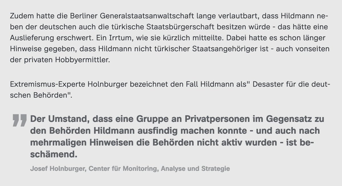 holnburger's tweet photo. Der Fall #Hildmann ist ein Desaster für die Behörden. Das ist besonders schlimm für Betroffene von Hildmanns Hass und Bedrohungen.
Die Behörden hätten vieles wissen können, noch mehr hätten sie wissen müssen. Beschämend.
https://t.co/9j9LZvcHFk https://t.co/EQQlACDN9W
