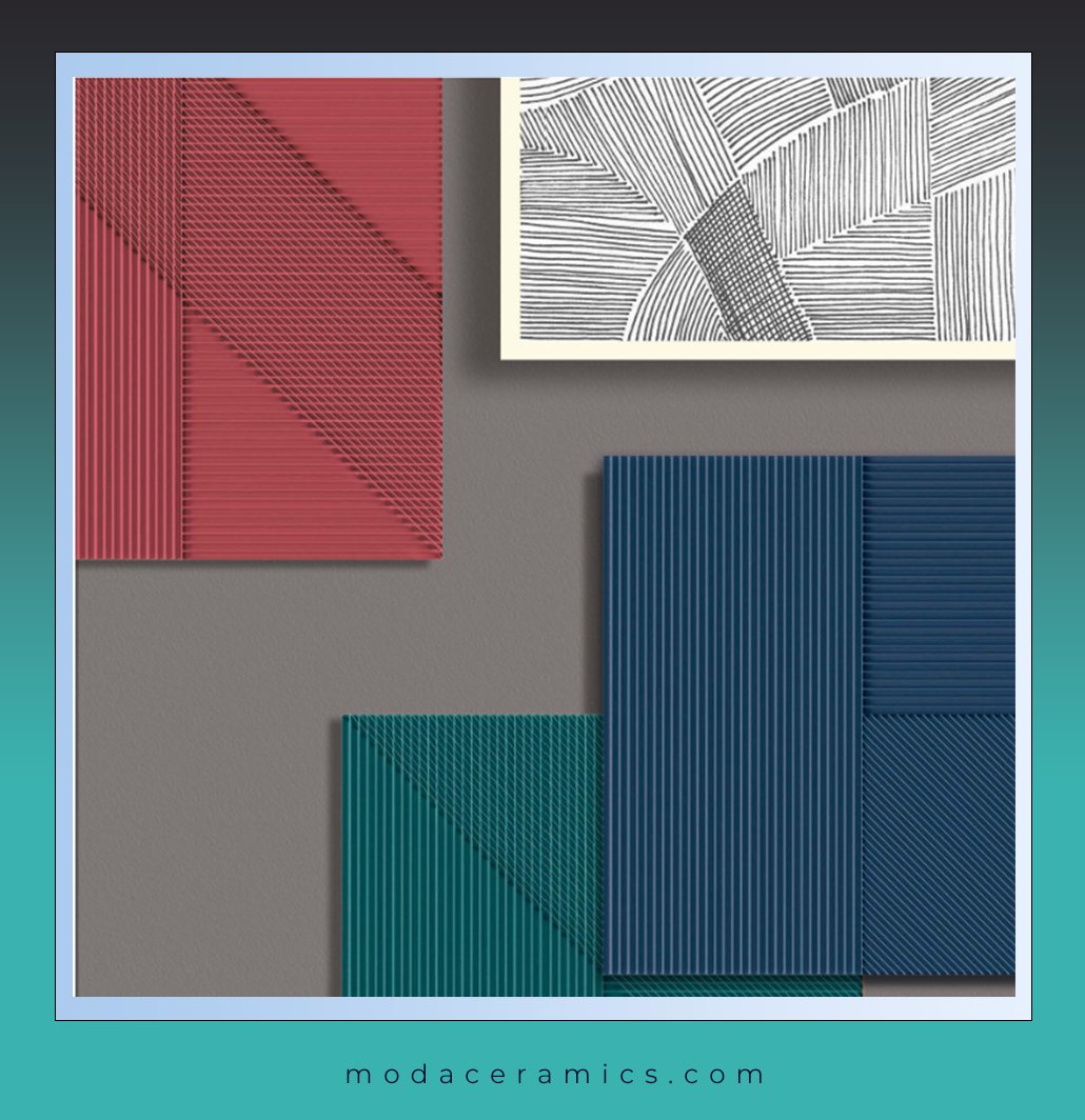 ModaCeramics's tweet photo. This covetable collection of 20x20 Italian ceramic tiles uses crisscrossing lines to create an aesthetic perfect for transforming wall surfaces into huge murals. What do you think -  could Lins be part of your next big project? https://t.co/hGbTPNF8kr

#design #interiors #tiles https://t.co/xNU5p3Dv6K