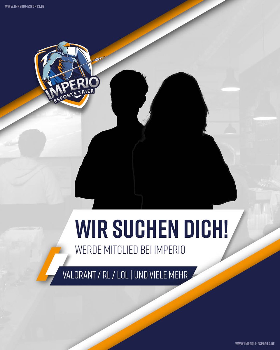 Imperio eSports Trier sucht neue Mitglieder!

Aktuell möchten wir unsere Teams in VALORANT, League of Legends, Rocket League und anderen Titeln weiter auszubauen. Kommt auf unseren Discord Server, dort findet ihr alle Ansprechpartner.

discord.gg/ggZ24DnVb5