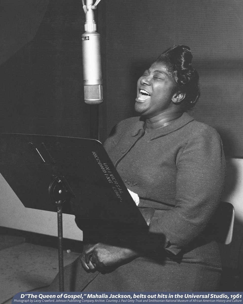 Mahalia Jackson, born #OTD in 1911, was considered one of the most significant voices of the civil rights movement. In describing the legendary gospel singer, Dr. Martin Luther King Jr. once said, 'A voice like hers comes along once in a millennium.' s.si.edu/3TXGR0T
