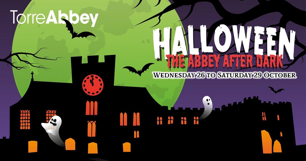 RivieraGeopark's tweet photo. #HalloweenAroundTheGeopark

Our #GeoparkPartners at @Torre Abbey have a special after-dark trail around their gardens, with lighting, special effects and art activities. 

There is still availability on Friday and Saturday if you dare...

https://t.co/ld1Bl9loId https://t.co/zzrEBlieV2