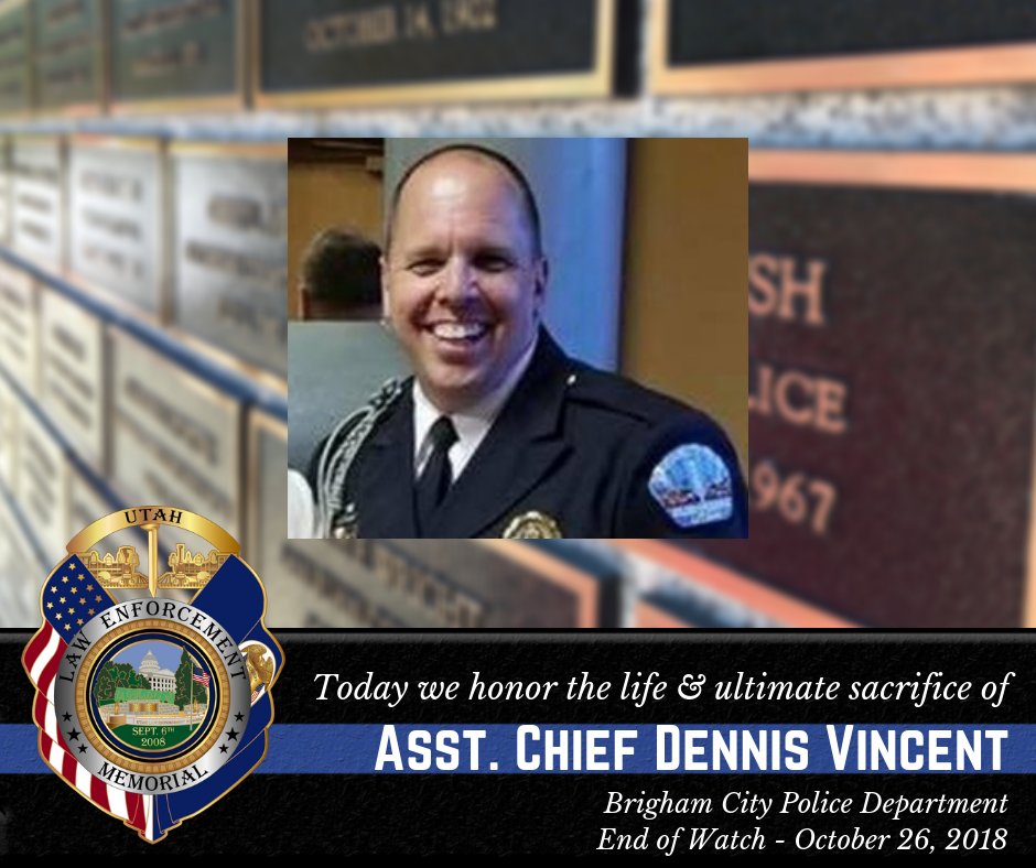 UtahsFallen's tweet photo. #AsstChiefDennisVincent #UtahsFallen #ULEM #BrighamCityPoliceDepartment https://t.co/RDsmbN2tMD