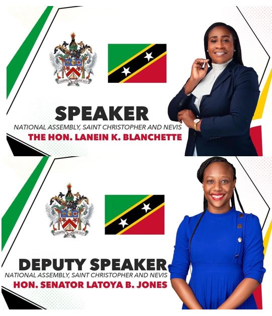 Congratulations to alumni Lanein Blanchette, the new Speaker of the House of Assembly of St Kitts and Nevis. The newly elected Deputy Speaker is an alumna as well. Congratulations to Senator Latoya Jones on her impressive new role. We couldn't be more proud!