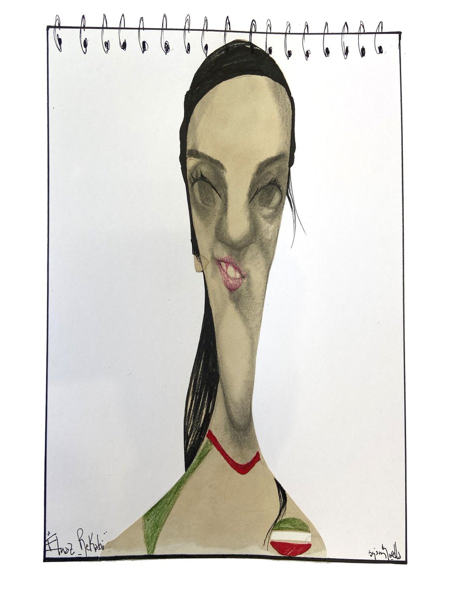 Mal asunto es que la etiqueta predictiva que propone 
#Twitter para #ElnazRekabi sea #ElnazRakebi 

Parece asunto amortizado para la inconstante opinión pública 
Ilustran <a href="/raulyarias/">Raul Arias</a> y <a href="/a_sciammarella/">Sciammarella</a> 

➕ dibujos sobre la escaladora iraní #cartoon 
👉vetustideces.blogspot.com/2022/10/la-sem…