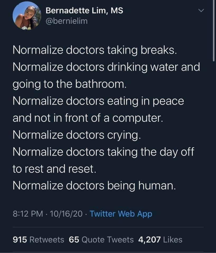 This can apply to other healthcare workers.