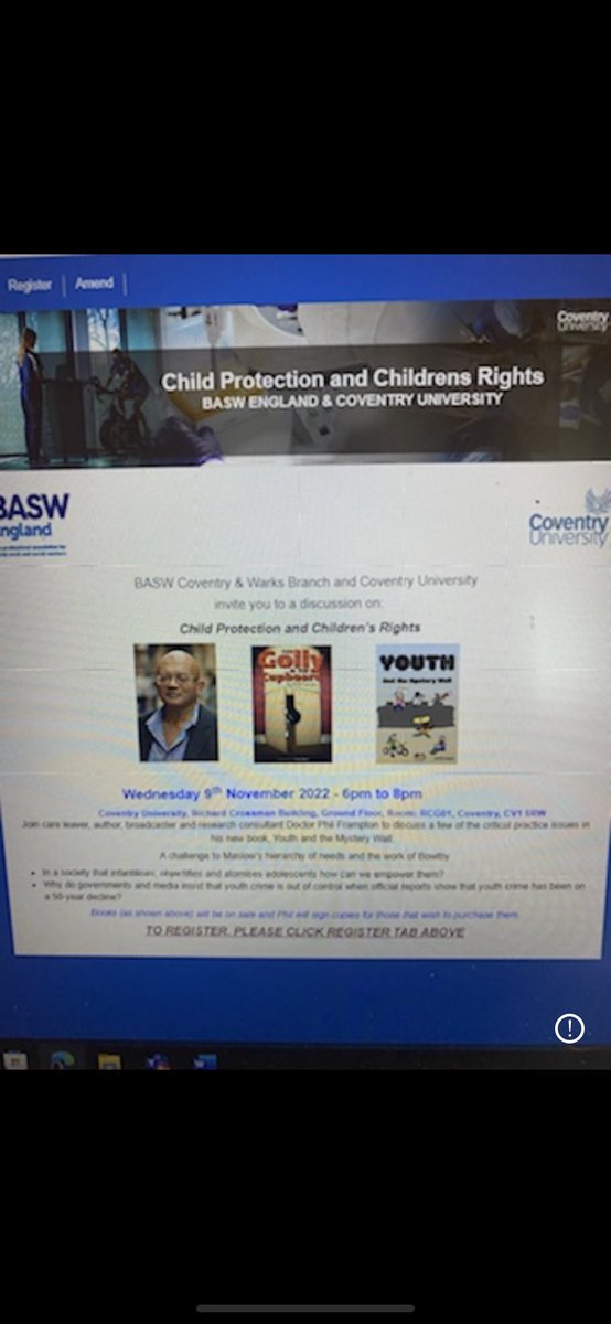 Coventry University Social Work tweet media