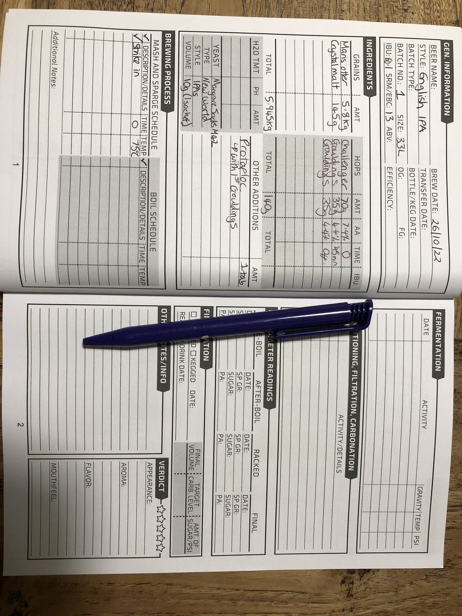 Different type of lab notebook when on holiday 🍻