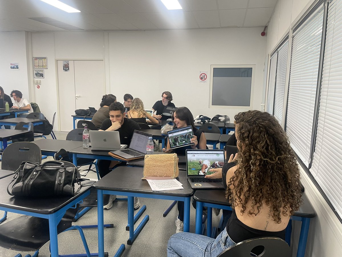 EmmaScherrer4's tweet photo. Cette aprĂšs midi, cours de Management Projets Web avec Antoine Puech.đ On avance petit Ă petit sur le projet de notre ferme. #deuxcausses #dbbach https://t.co/hJTr4lukYZ