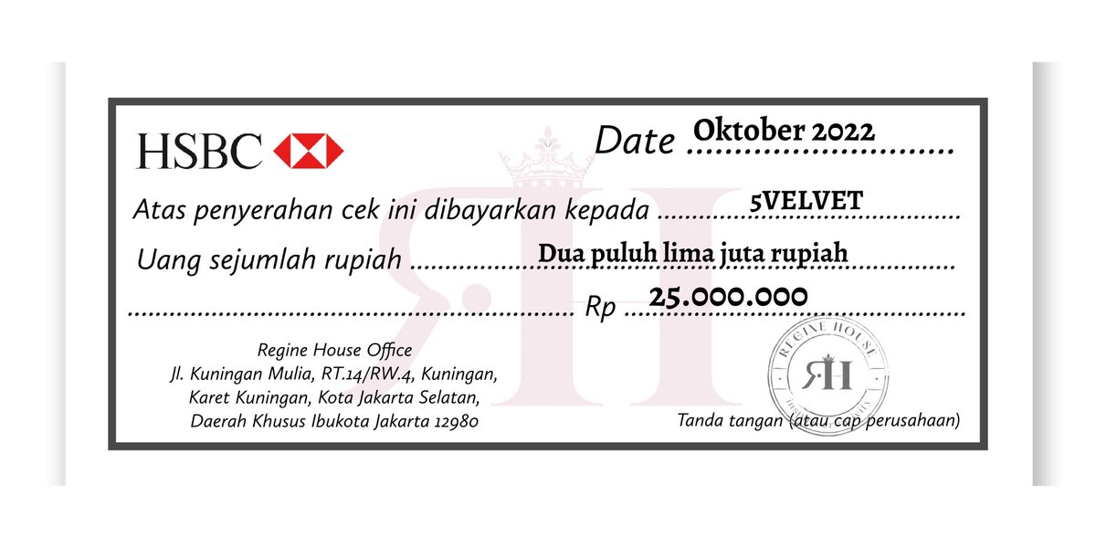 regineoffice's tweet photo. ⠀
⠀
[ 📨 ]

A cheque has been sent to @5PIPUPELPET @IXXVIXCVI. Thank you for participating in promoting our REGINE HOUSE: Break The Curse 2022!
⠀
⠀ https://t.co/5zrsfpeYUl
