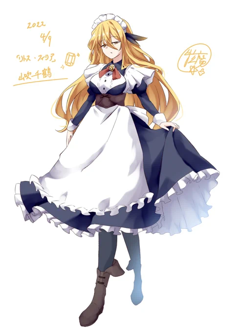 わりとメイド服色々描いてます。……私はメイドに何か求めているのかな??? 