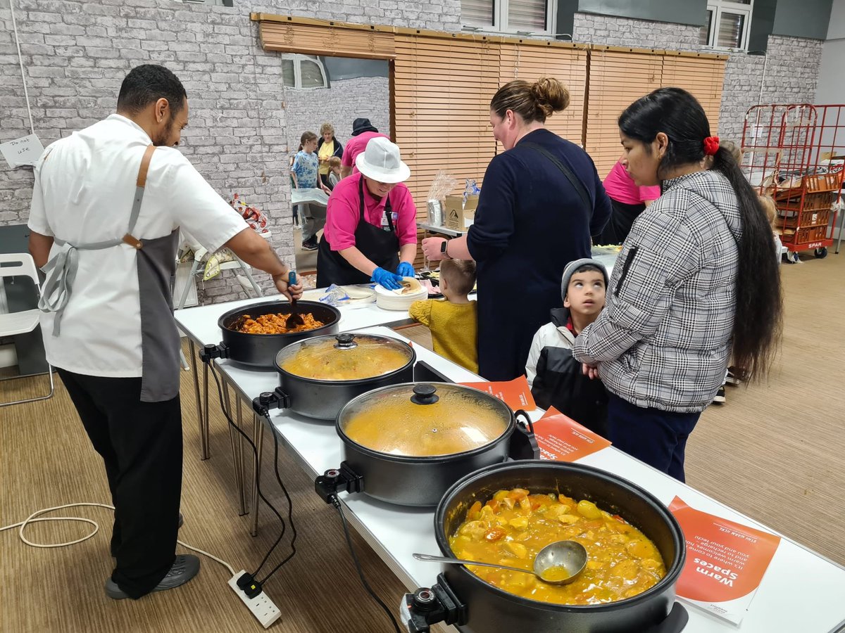 WolvesCouncil's tweet photo. Lunch is served as part of the #YoWolves #WolvesWarmSpaces offer @big_venture today. Watch out for coverage on @Channel4News this evening! https://t.co/cW5aI7oFF7