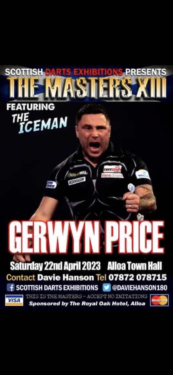 DavieHanson180's tweet image. The Masters XIII @ Alloa Town Hall Scotland on Saturday April 22nd 2023 @PaulBoothMC @MDAevents @Gezzyprice RT 🎯