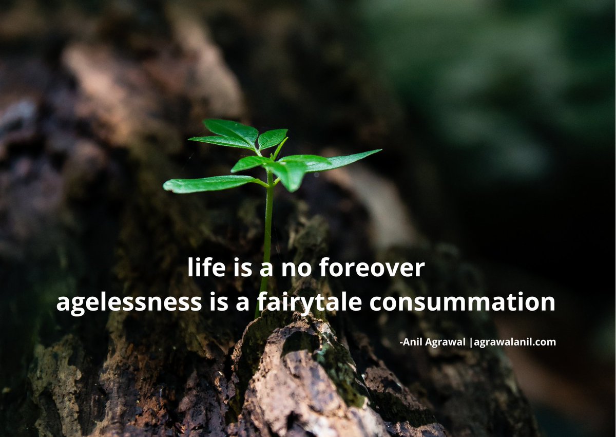 anil_agrawal0's tweet photo. #life is a no #foreover
#agelessness is a #fairytale #consummation https://t.co/lfoia5trHC