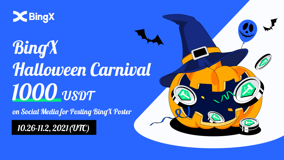 BingXOfficial's tweet photo. Happy #Halloween!🎃🎃

It's hell lot of fun when #BingX with you! Happy Halloween to BingX Fam🍭🍭

💰 $1000 prize pool to share with BingX #fam:
✅Follow @BingXOfficial+Retweet +TAG 2 friends
✅ Finish here to win:https://t.co/YVlq4rsO1A https://t.co/FZEJRLjrGw