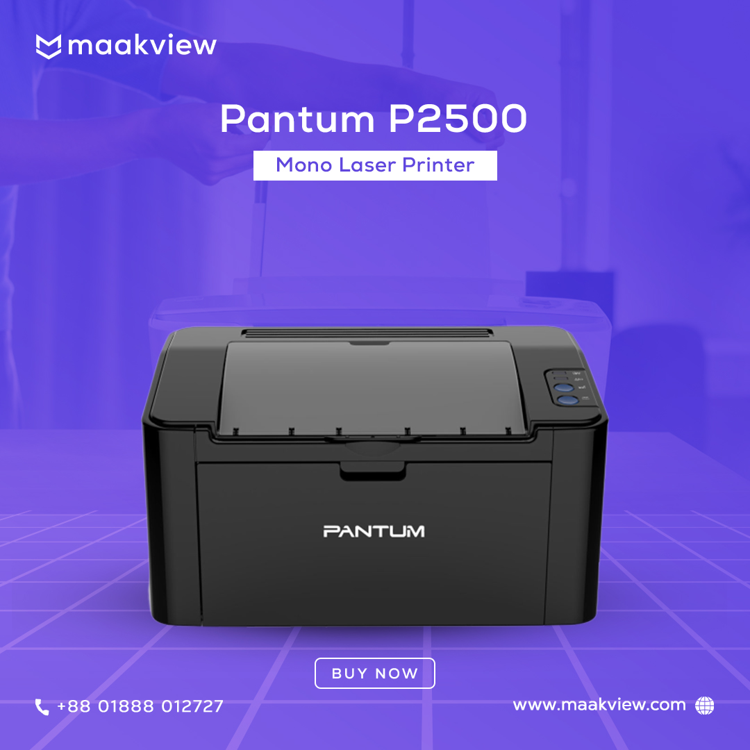 maakviewltd's tweet photo. Pantum P2500 Mono Laser Printer

🎯 Highlights :

◼️ Model: Pantum P2500
◼️ Speed: 22 ppm A4
◼️ Processor: 600 MHz
◼️ Duty Cycle: 15000 Pages
◼️ Resolution: 1200X1200dpi

🛒 Order Link - https://t.co/Qdok8pM7F4

#bdshop #shopping #Onlineshopping https://t.co/WvoE6K3RFH