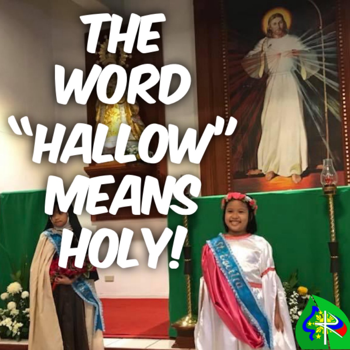 Hallow means Holy. HALLOWeen is all about the Holiness of God’s faithful children. It is never about the devil. Dressing up like demons in this SACRED OCCASION is a great insult to God and His Saints whose Holy lives we should imitate. #Undas2022 #AllHallows