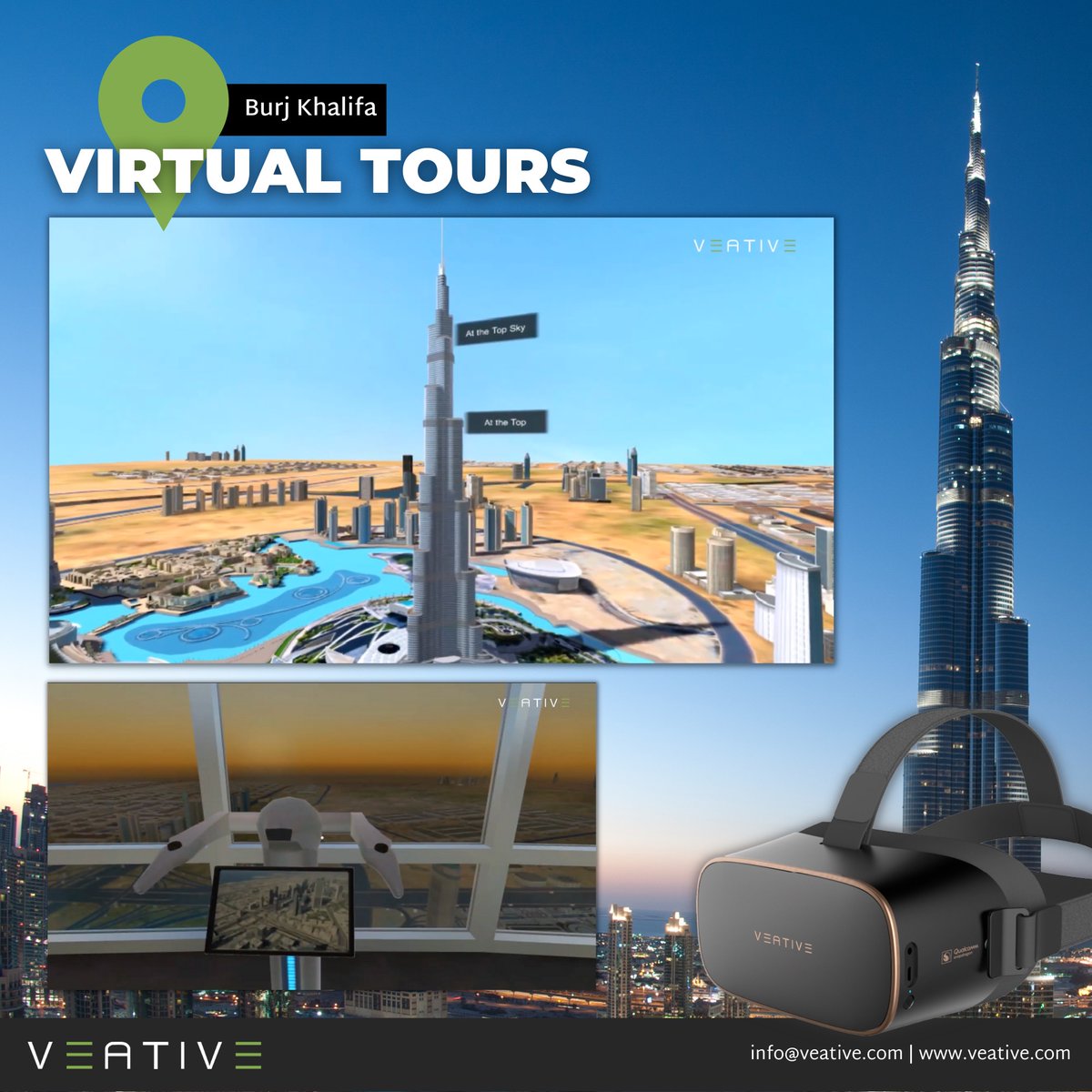 This virtual tour provides a comprehensive overview of the world’s tallest building, an incomparable feat of engineering, Dubai's most iconic destination, and model for future urban centers, the Burj Khalifa.