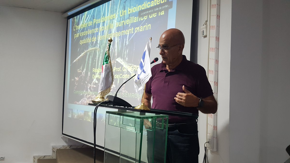 cnrdpa's tweet photo. 24 octobre 2022
Le #CNRDPA a organisé une conférence intitulée "L'herbier de #posidonies: un bio indicateur par excellence pour la surveillance de la qualité de l'environnement marin" assurée par le professeur Rachid Semroud https://t.co/tDl5wp4ZA8