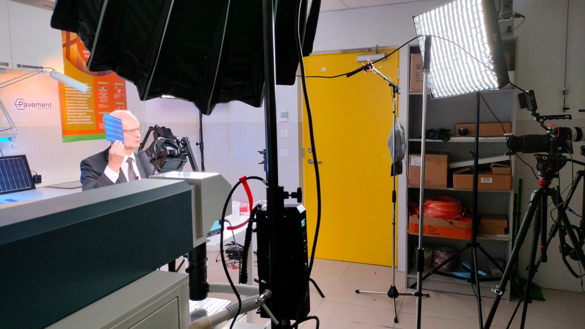 5GSolar's tweet photo. Today, Arvo and Robert were #moviestars ๐ฌ๐ฅ But why and what is this #movie about? That we will announce soon ๐
#5GSOLAR #research #taltech https://t.co/1ORRBS0aXr