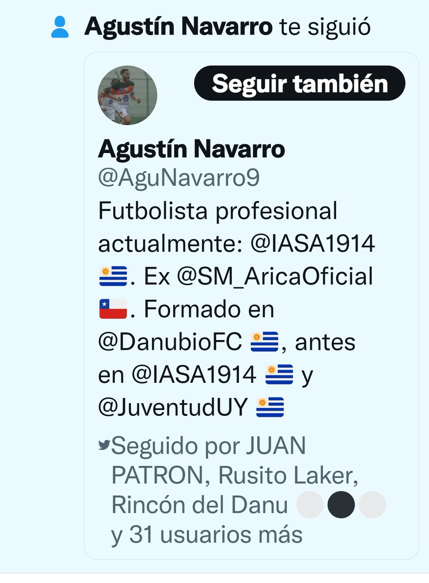 adrianbandarey's tweet photo. Se ve que Agustín (Navarro)leyó tuits mios pidiendo que lo traigan, hoy me levanté y ni bien veo las notific apareció esto , ahora no quiero que lo traigan , lo re voy a buscar yo mismo, #AgustinNavarroADanubio  si viene la rompe no duerman dirigentes de @DanubioFC @AguNavarro9 https://t.co/MDb4OlzWTb